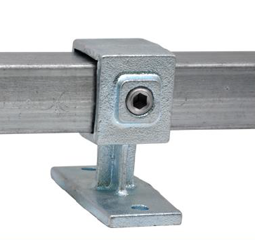 Support de main courante et fixation murale – Série 143FW, tube carré galvanisé