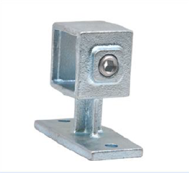 Support de main courante et fixation murale – Série 143FW, tube carré galvanisé