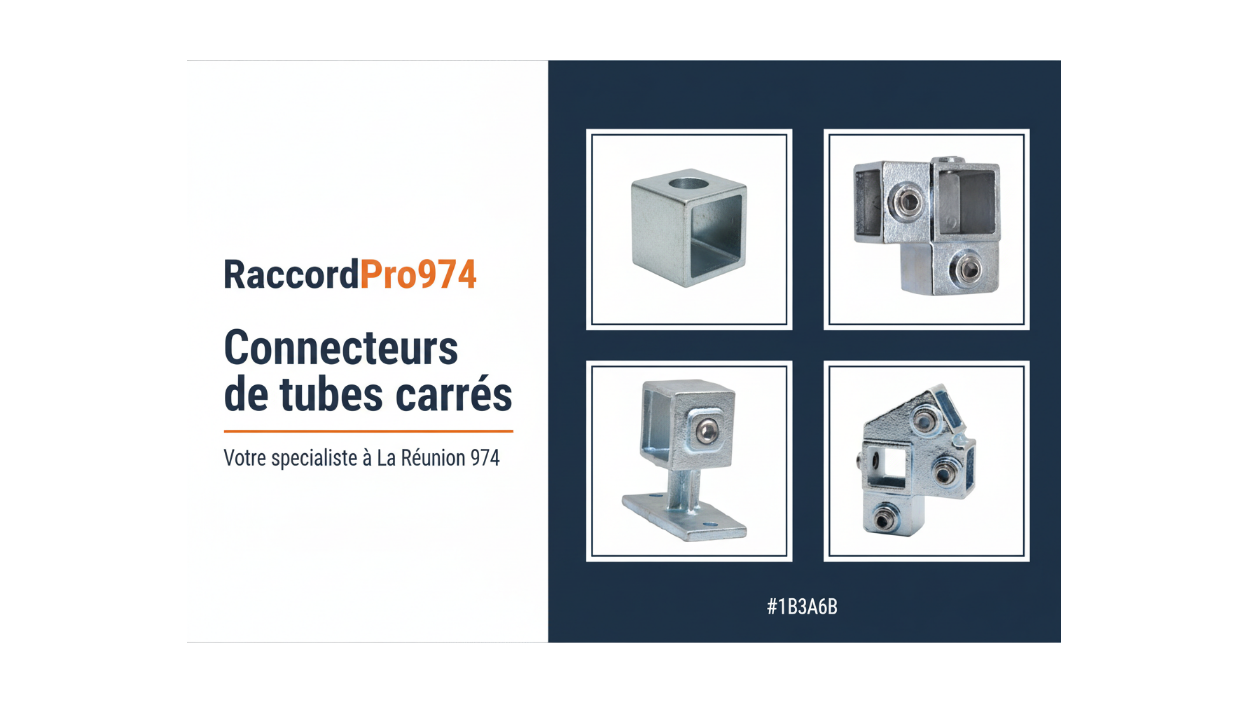 Bannière RaccordPro974 - 4 produits distincts